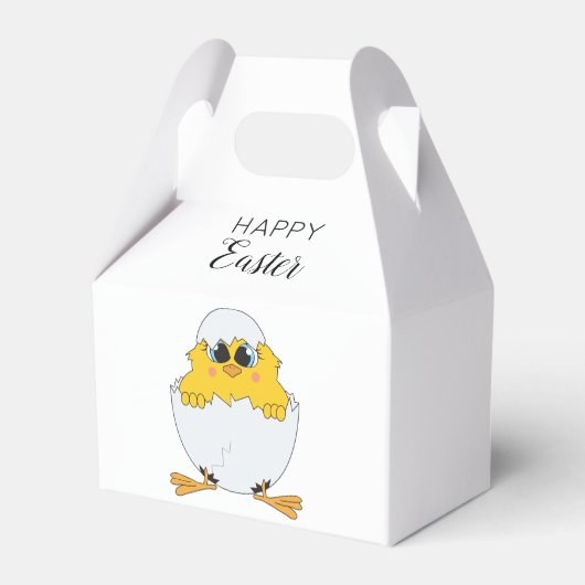 Niedlich Ostern Ei & Chick Happy Oster Geschenkschachtel (Rückseite)
