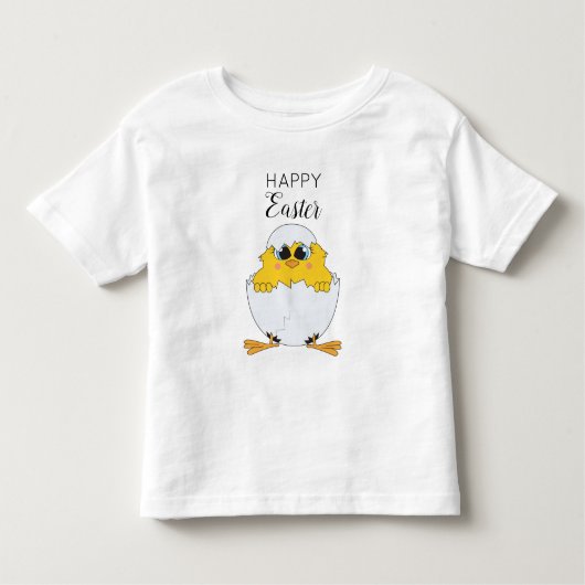 Niedlich Ostern Ei & Chick Happy Oster Kleinkind T-shirt (Vorderseite)