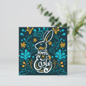 Niedlich Ostern Einladung (Stehend Vorderseite)