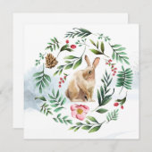 Niedlich Ostern Einladung (Vorne/Hinten)