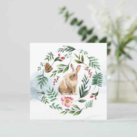 Niedlich Ostern Einladung (Stehend Vorderseite)