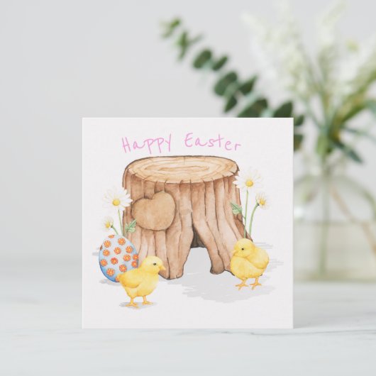 Niedlich Ostern Einladung (Stehend Vorderseite)