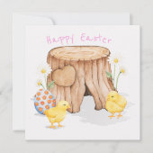 Niedlich Ostern Einladung (Vorderseite)