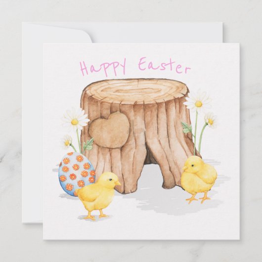 Niedlich Ostern Einladung (Vorderseite)