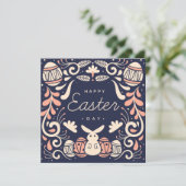 Niedlich Ostern Einladung (Stehend Vorderseite)