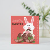 Niedlich Ostern Einladung (Stehend Vorderseite)