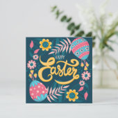 Niedlich Ostern Einladung (Stehend Vorderseite)