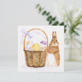 Niedlich Ostern Einladung (Stehend Vorderseite)