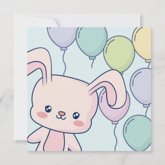 Niedlich Ostern Einladung (Rückseite)