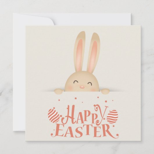 Niedlich Ostern Einladung (Vorderseite)