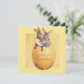 Niedlich Ostern Einladung (Stehend Vorderseite)
