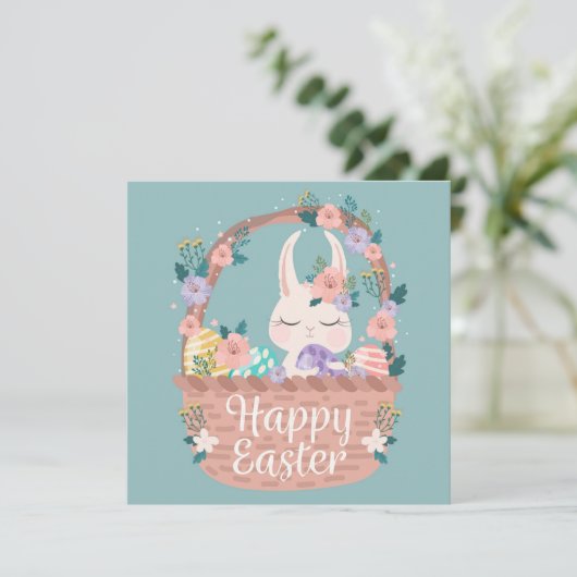 Niedlich Ostern Einladung (Stehend Vorderseite)