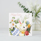 Niedlich Ostern Einladung (Stehend Vorderseite)