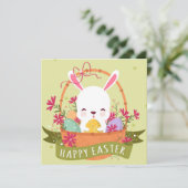 Niedlich Ostern Einladung (Stehend Vorderseite)