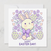 Niedlich Ostern Einladung (Vorderseite)