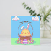 Niedlich Ostern Einladung (Stehend Vorderseite)