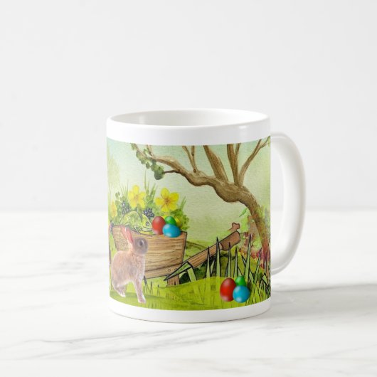 Niedlich Ostern Eizelljagd Kaffeetasse (VorderseiteRechts)