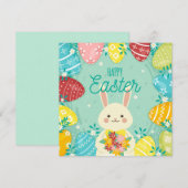 Niedlich Ostern Feiertagskarte (Vorne/Hinten)