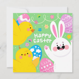 Niedlich Ostern Feiertagskarte