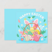 Niedlich Ostern Feiertagskarte (Vorne/Hinten)