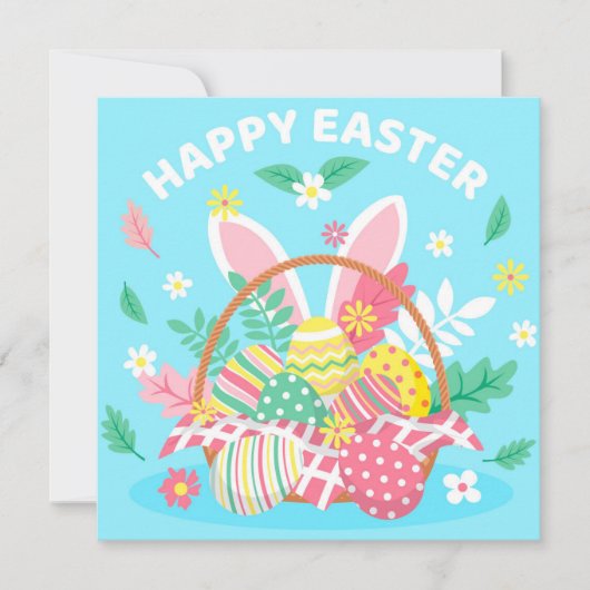 Niedlich Ostern Feiertagskarte (Vorderseite)