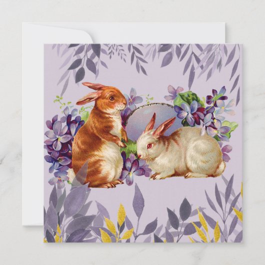 Niedlich Ostern Feiertagskarte (Vorderseite)