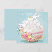 Niedlich Ostern Feiertagskarte (Vorne/Hinten)