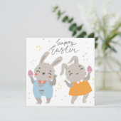 Niedlich Ostern Feiertagskarte (Stehend Vorderseite)
