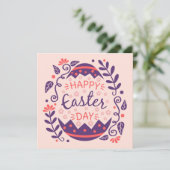 Niedlich Ostern Feiertagskarte (Stehend Vorderseite)