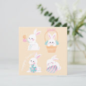 Niedlich Ostern Feiertagskarte (Stehend Vorderseite)