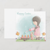 Niedlich Ostern Feiertagskarte (Vorne/Hinten)
