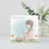 Niedlich Ostern Feiertagskarte (Stehend Vorderseite)