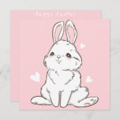 Niedlich Ostern Feiertagskarte (Vorne/Hinten)