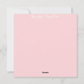 Niedlich Ostern Feiertagskarte (Rückseite)