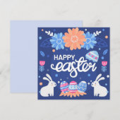 Niedlich Ostern Feiertagskarte (Vorne/Hinten)