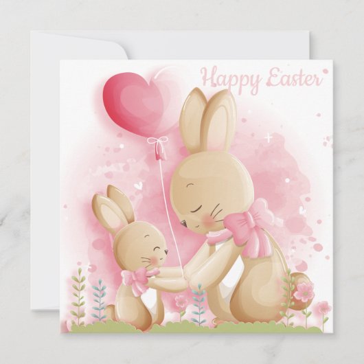 Niedlich Ostern Feiertagskarte (Vorderseite)