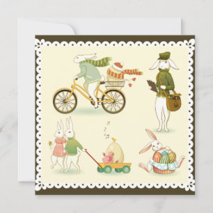 Niedlich Ostern Feiertagskarte