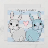 Niedlich Ostern Feiertagskarte (Vorne/Hinten)