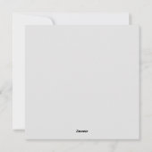 Niedlich Ostern Feiertagskarte (Rückseite)