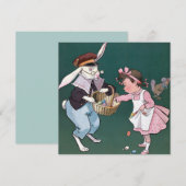 Niedlich Ostern Feiertagskarte (Vorne/Hinten)
