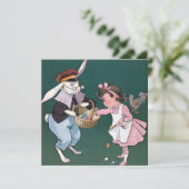 Niedlich Ostern Feiertagskarte (Stehend Vorderseite)