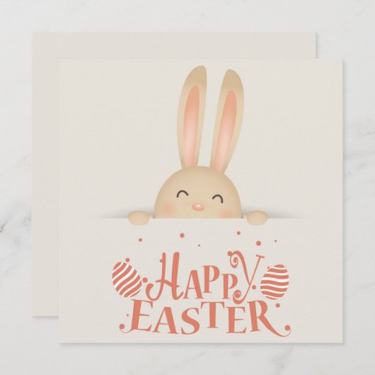 Niedlich Ostern Feiertagskarte (Vorne/Hinten)