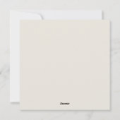 Niedlich Ostern Feiertagskarte (Rückseite)