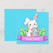 Niedlich Ostern Feiertagskarte (Vorne/Hinten)
