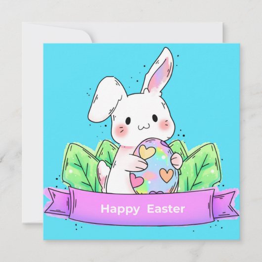 Niedlich Ostern Feiertagskarte (Vorderseite)