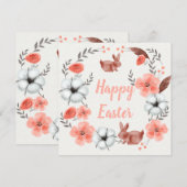 Niedlich Ostern Feiertagskarte (Vorne/Hinten)