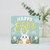 Niedlich Ostern Feiertagskarte (Stehend Vorderseite)