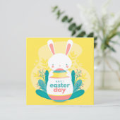 Niedlich Ostern Feiertagskarte (Stehend Vorderseite)