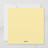 Niedlich Ostern Feiertagskarte (Rückseite)