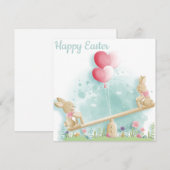 Niedlich Ostern Feiertagskarte (Vorne/Hinten)